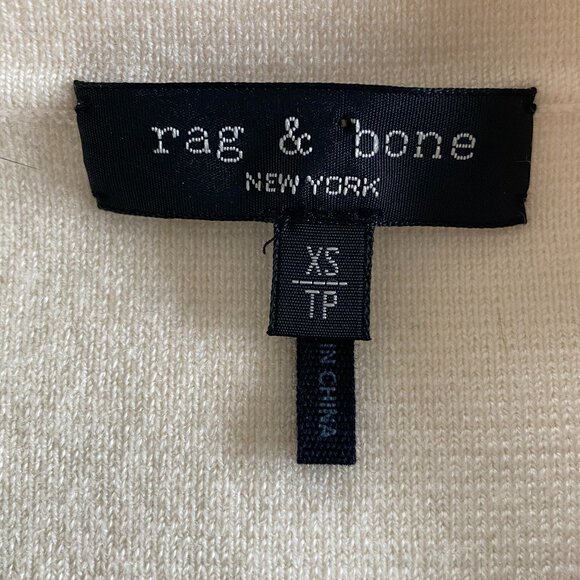 Rag & Bone Alex Merino Wool Sweater Blazer Ivory Sz XSm - Picture 5 of 16